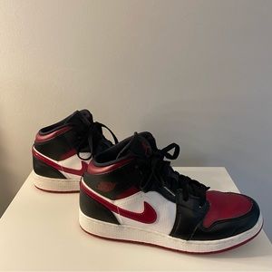 Youth Maroon and Black Air Jordans